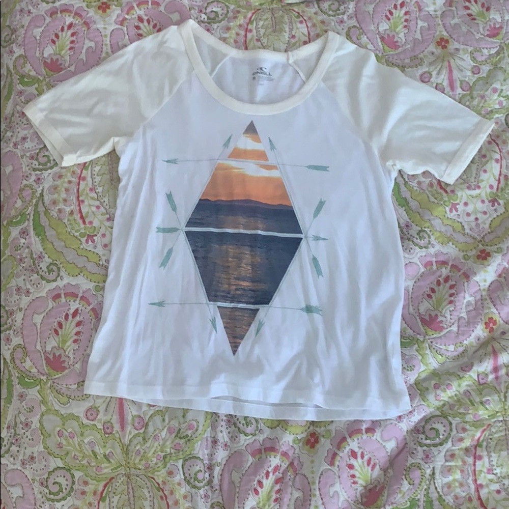 Sunset quarter sleeves tshirt